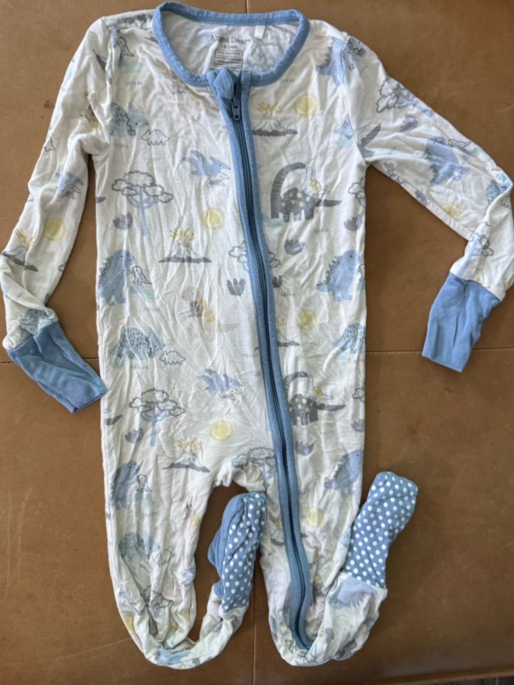 Angel Dear Viscose Bamboo Footie 18-24M
